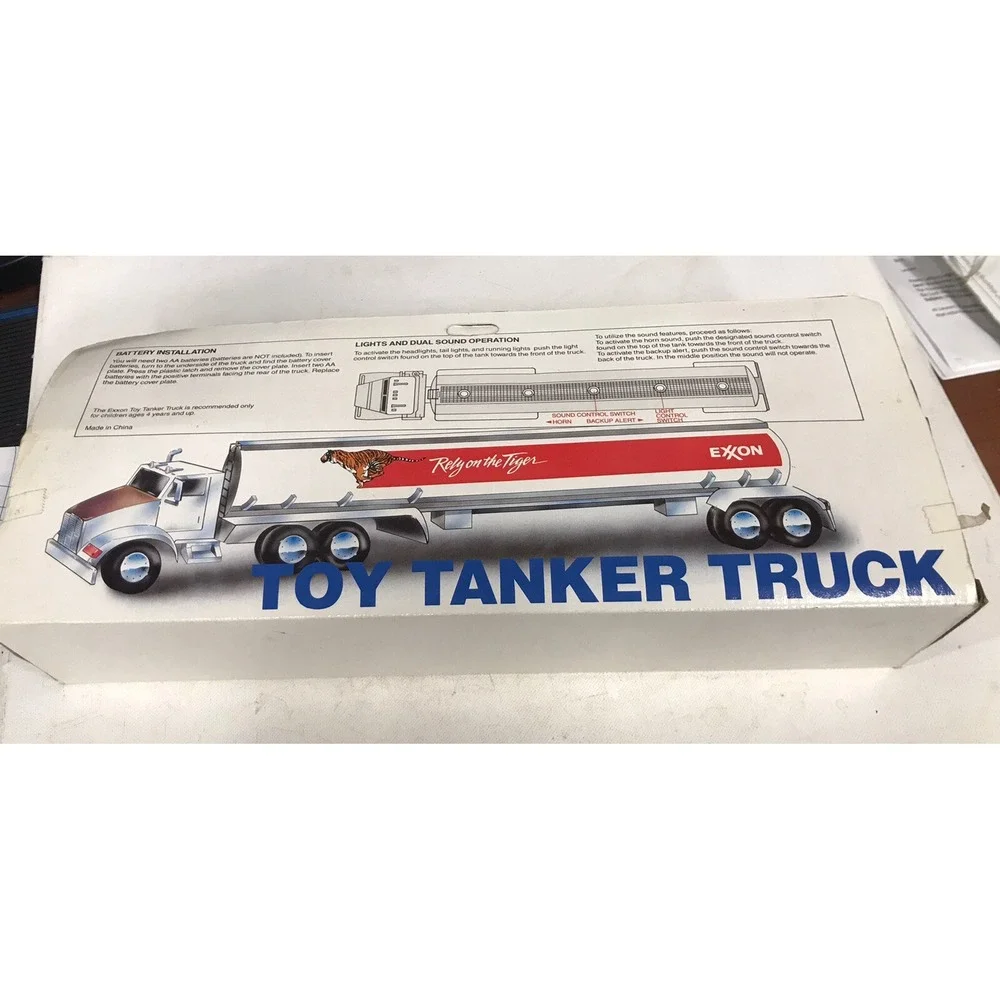 1993  Exxon Rely On The Tiger Tanker Truck-NIB Box In Good Condition